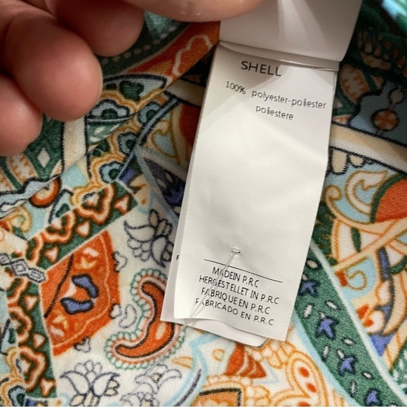 CUPSHE Women's Floral V Neck Button Front Bell Sleeve Blouse Top XL - Picture 9 of 13